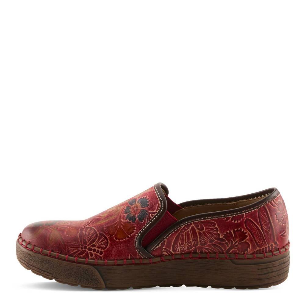 NEW L'ARTISTE women's priela shoes in red multi